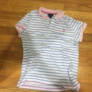 Polo Pink and Blue Shirt